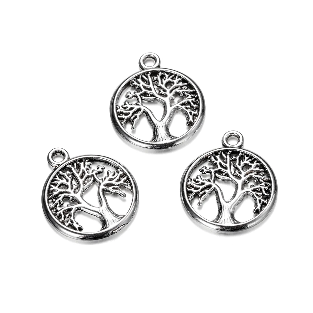 10-20Pcs/lot Mixed Style Plant Pendant Tree of Life Charms For