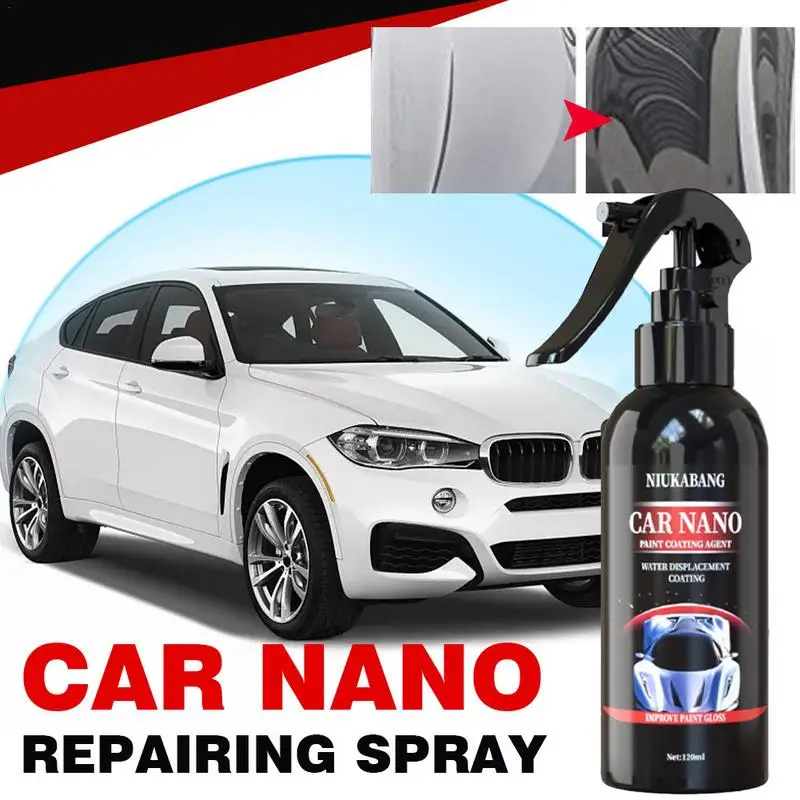 

Car Polishing Wax Anti Scratch Liquid Paint Care Durable Ceramic Coated Agent 120ML Car Nano Coating Wax Cleaning care Tools