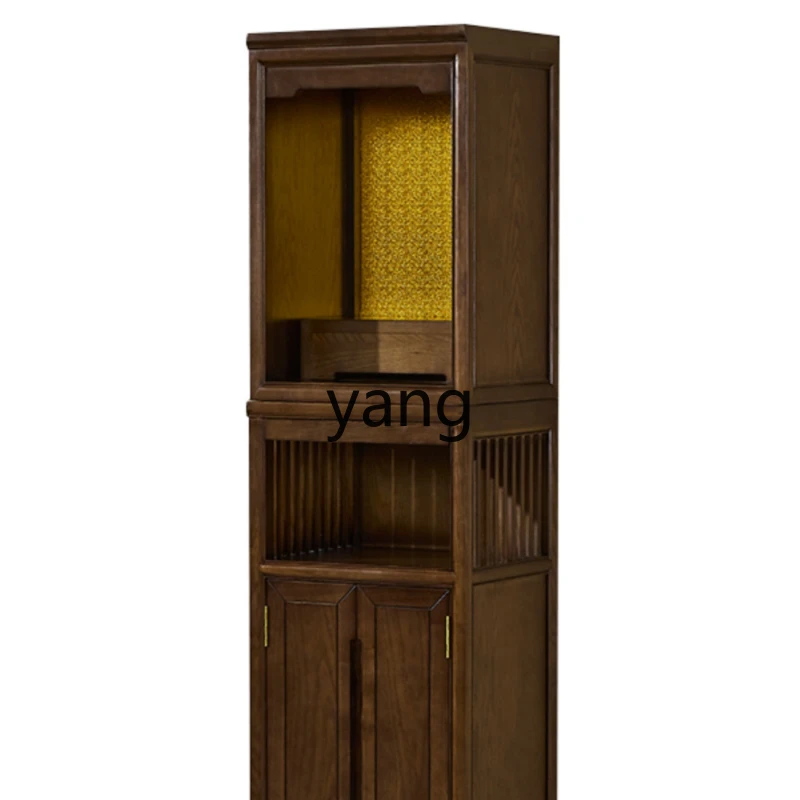 

Yjq Buddha Shrine Clothes Closet Solid Wood Guanyin Shrine Cabinet Home Modern Style Buddha Cabinet Worship God Altar