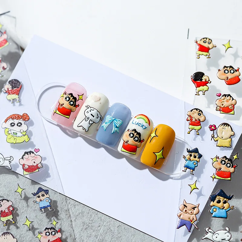 

[Meow.Sensei] Three-Dimensional Nail Stickers Relief Adhesive Nail Sticker Nail Small New Ts1256