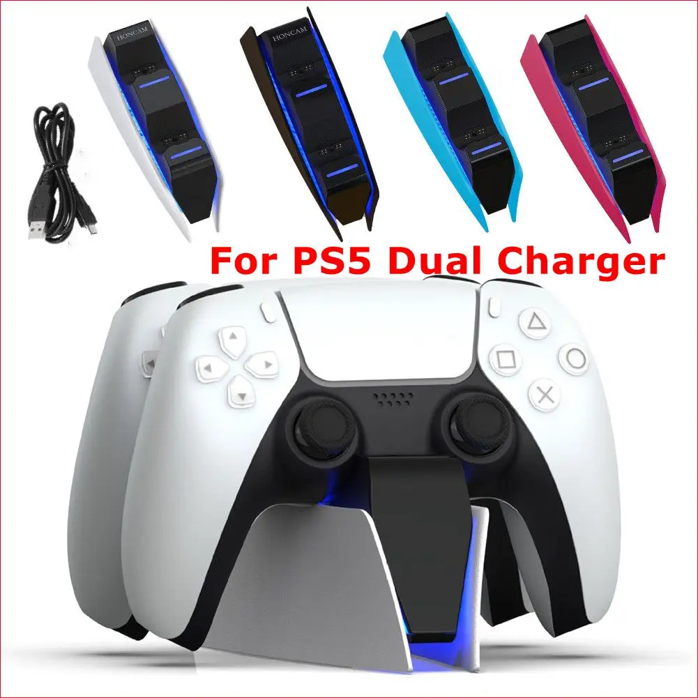 Dual Fast Charger For Ps5 Wireless Controller Usb Typec Dual Charging