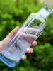 500ml/16.9oz Transparent Plastic Sport Water Bottle Time Marker Leakproof Juice Milk Cup Portable Kid School Gym Sport Cup 3