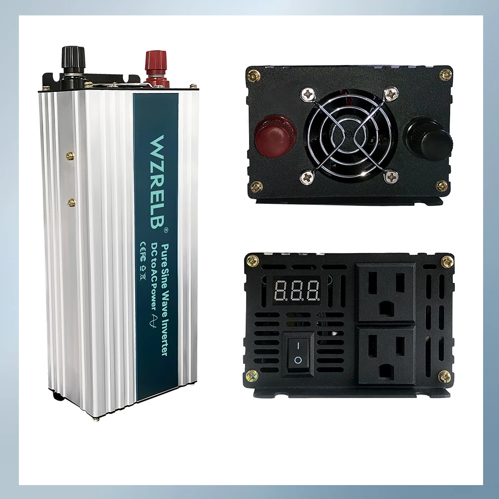 12V/24V 120V/220V 800W Pure Sine Wave Inverter 36V 48V DC to 110V 130V 230V 240V AC Off Grid Power Converter