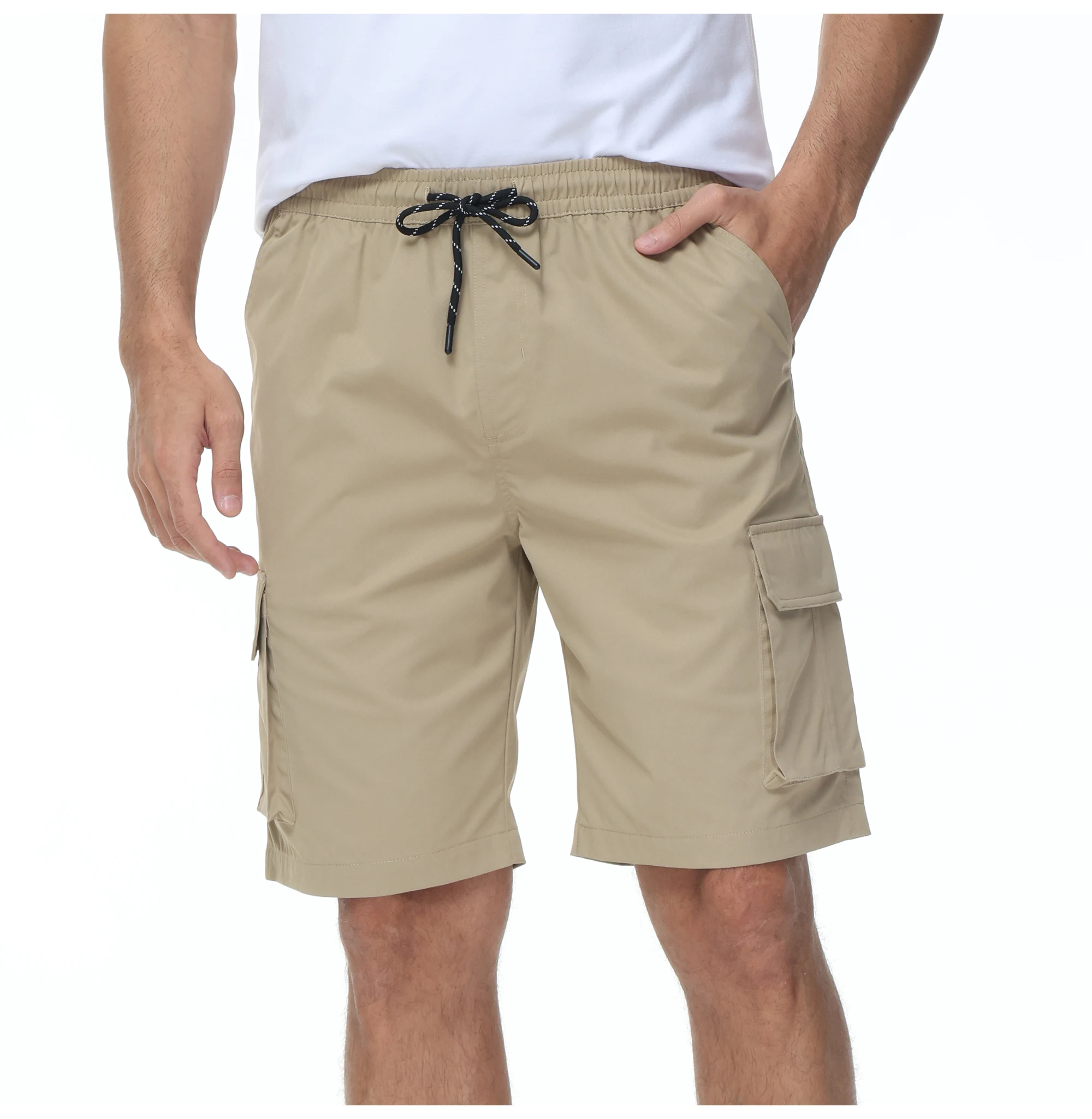 Sommer Herren Casual Cargo Shorts Kordel zug Shorts Joggen sportliche Cargo hosen Cargo Shorts zum Klettern Laufen – Detail 13