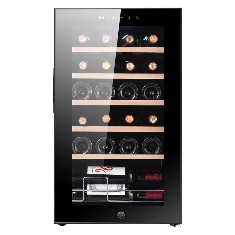 High Quality Glass Door Built In Freestanding Wine Refrigerators With Smart Temperature Stabilize System Cooler Cabinet
