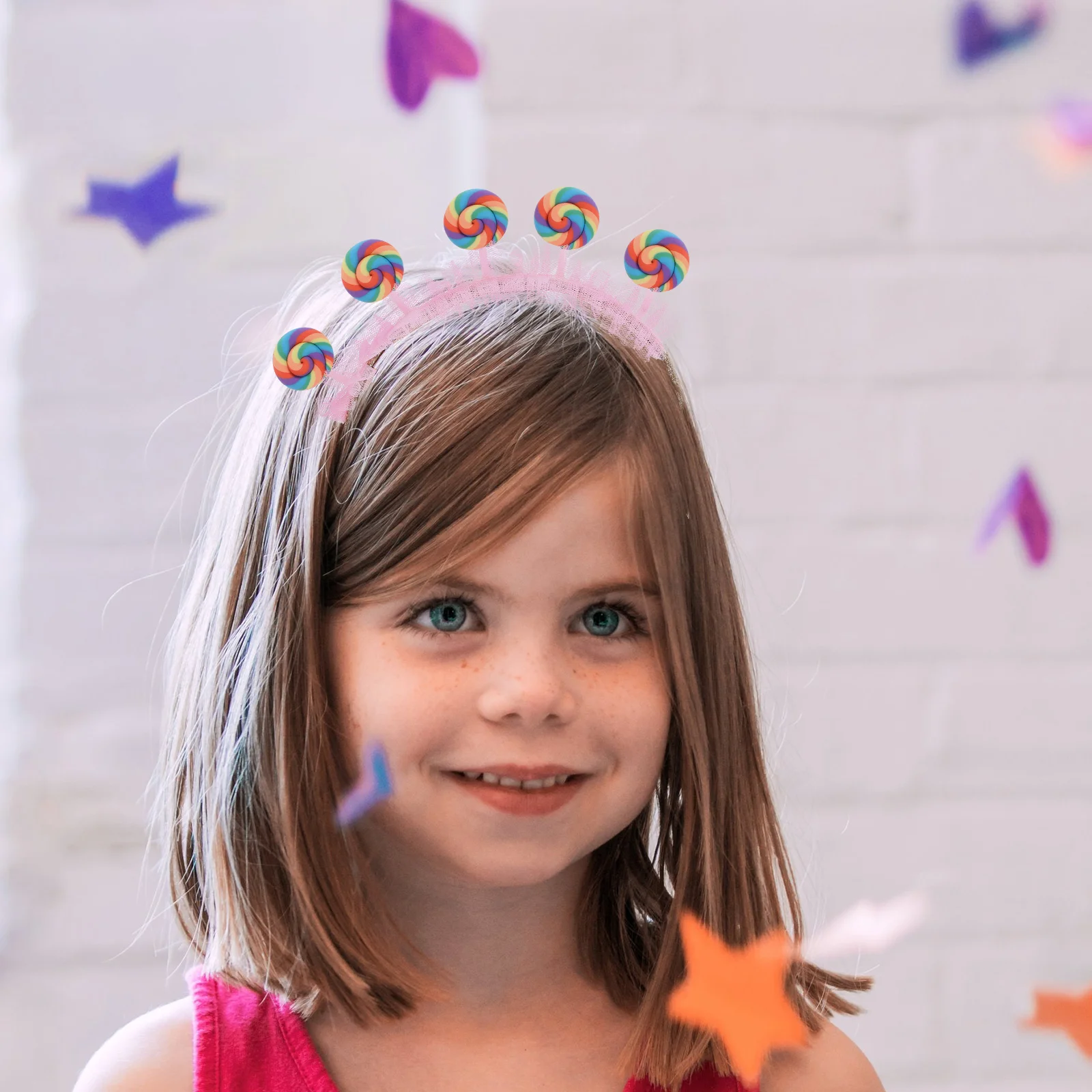 Lollipop Headband Lollipops Party Hair Accessories Costume Fabric Creative Child 2
