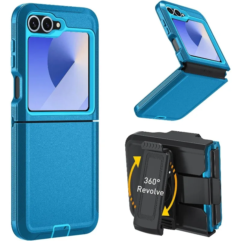 Durable Matte Heavy Duty Phone Case with Clip - Shockproof Military Grade Protection
