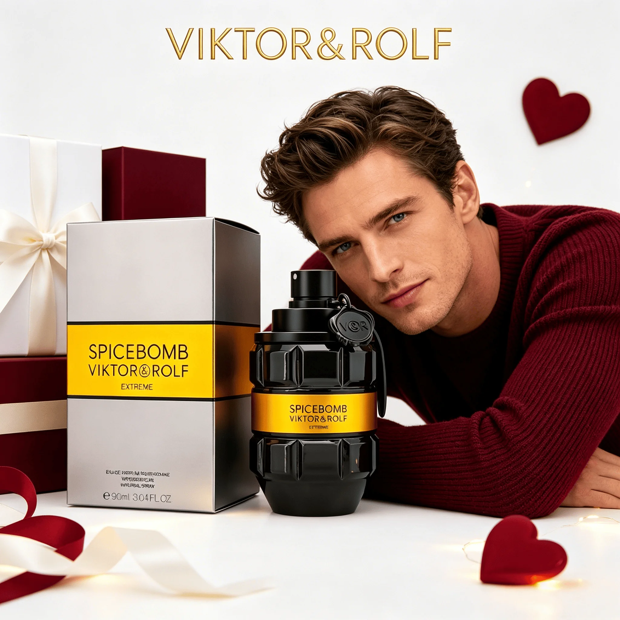 Viktor&Rolf Spicebomb Men's Ancient Dragon Water Extreme Eau De Parfum Woody Spicy - Cologne for Men With Notes of Amber Vanilla