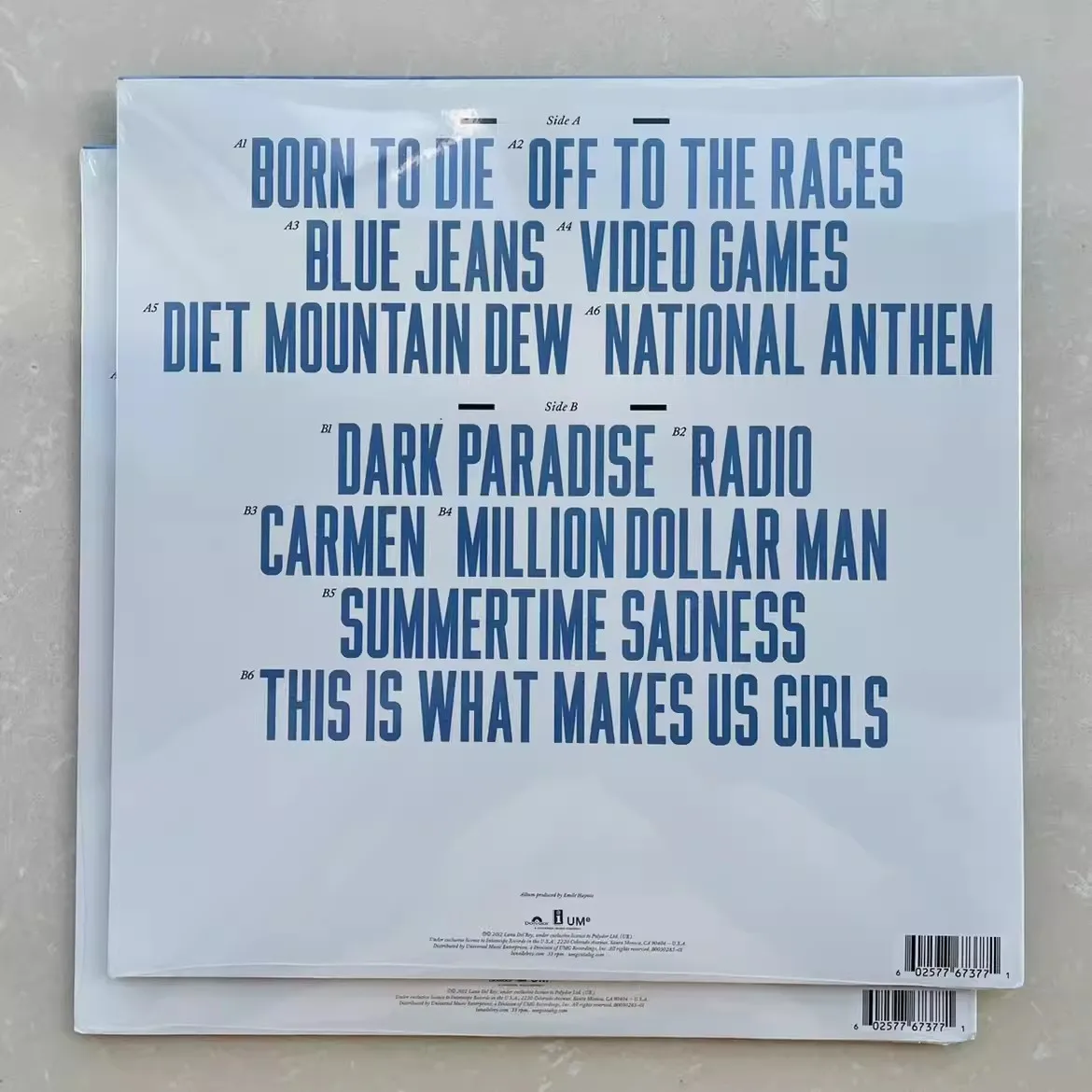 Lana Del Rey-コスプレ用のビニールレコードアルバム,12インチの