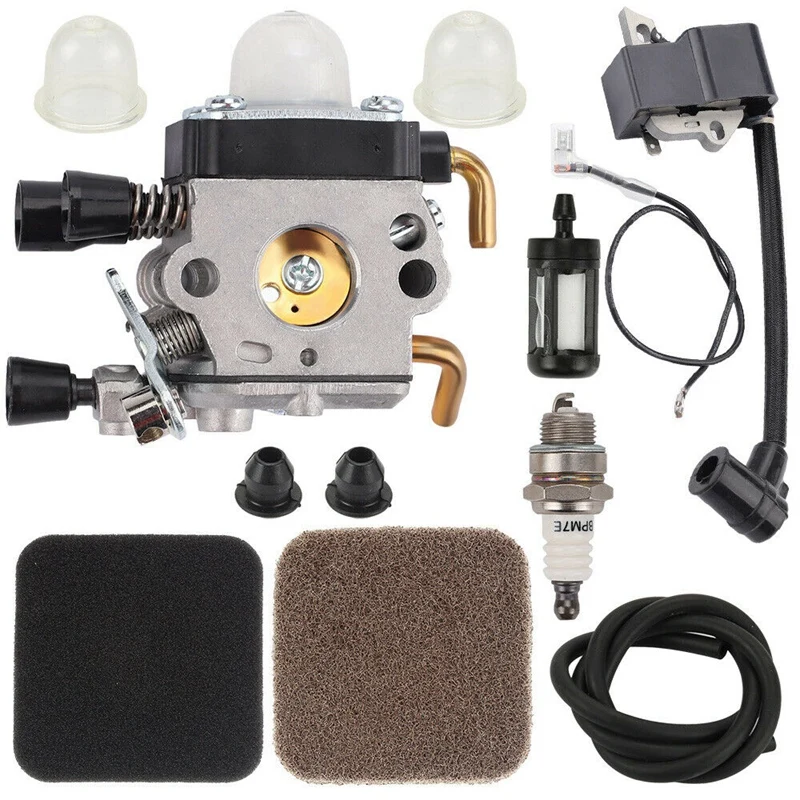 Ignition Coil Carburetor Kit for STIHL Fs80R Fs85 Fs80 Hs80 Ht75 Hs75