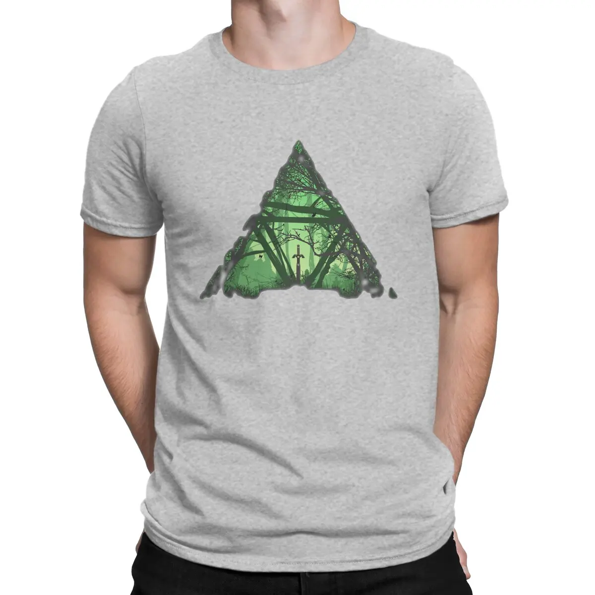 thumbnail image 1 of Camiseta única de la Trifuerza del Bosque, camiseta de Z-Zelda, camiseta de ocio, la más nueva para hombres y mujeres., 1 of 7