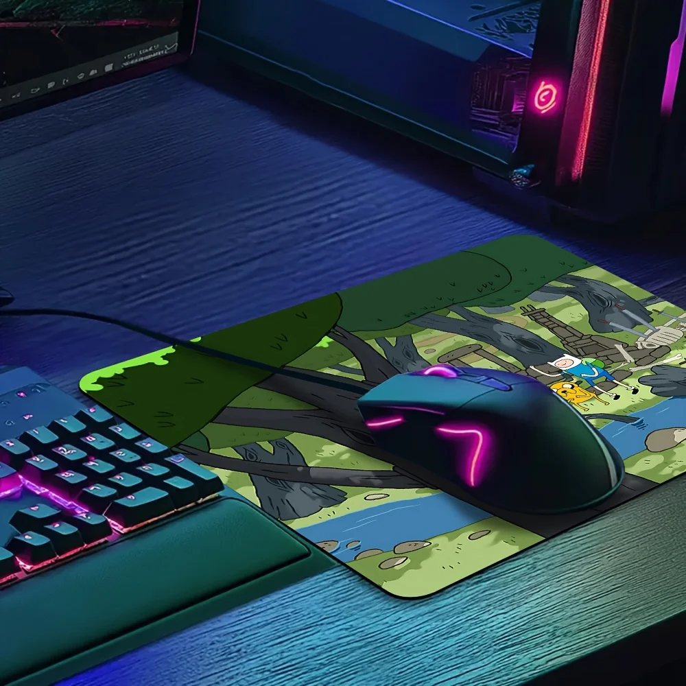Adventure Time Themed Non-Slip Mouse Pad – Durable and Portable for Office, Study, and Gaming Use