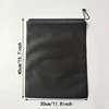 5Pcs/Set Shoes Storage Bags 30x40cm Travel Non-woven Fabric Dirty Clothes Black Storage Portable Tote Drawstring Dust Proof Bag 2