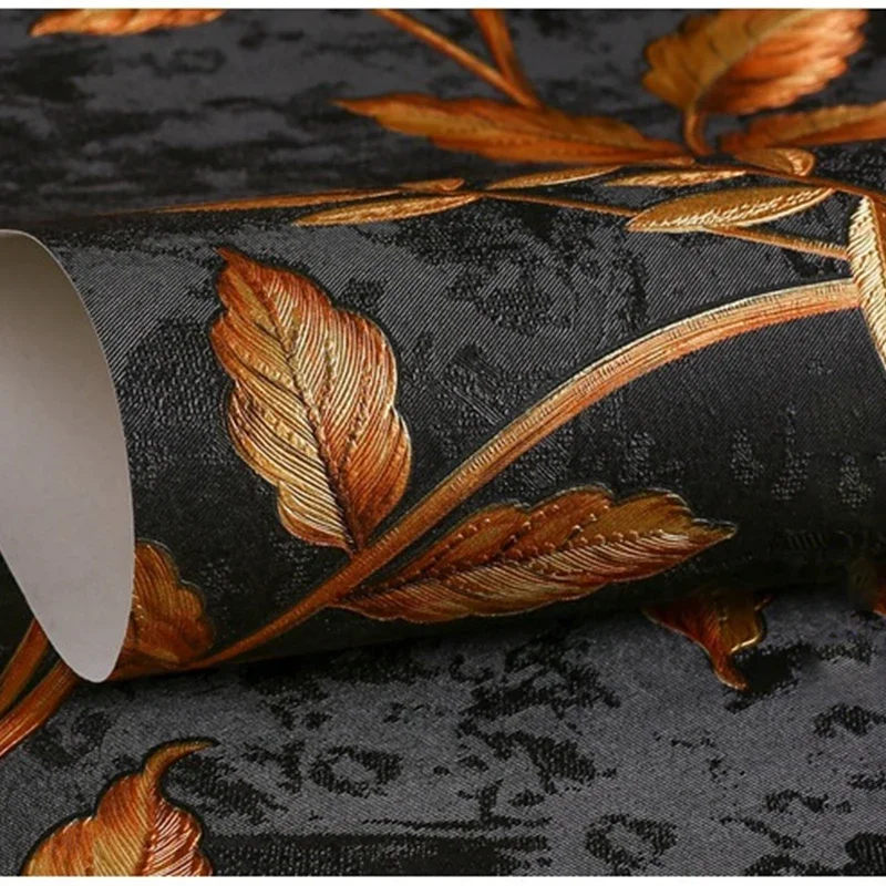 Retro Floral Embossed Wallpaper 2