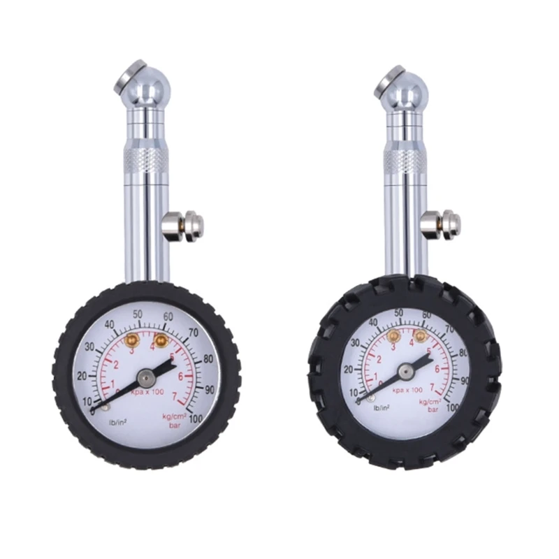 

Easy to Read Tyre Pressure Checker with Rubber Housing Large Dial Pressure Gauge