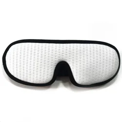 Premium 3D Sleep Mask - Ultra - Soft Light Blocking Eye Shade & Sleep Aid (White)