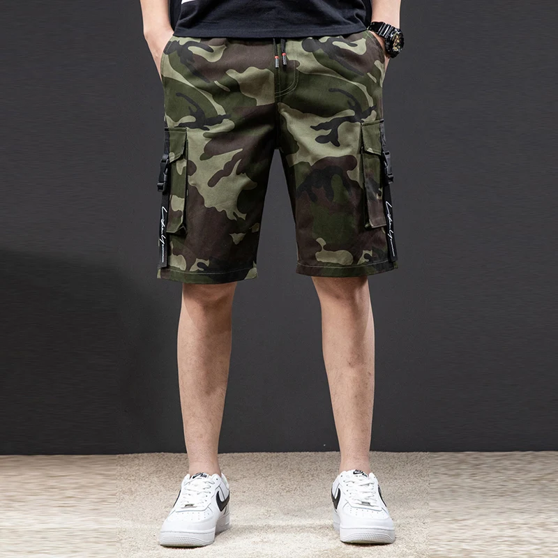7XL 2022 New Men Cargo Shorts Mens Summer Breeches Casual