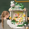 Children Cartoon Rabbit Mini Claw Machine Toy Automatic Coin Operated Play Game Doll Machines Girls Birthday Gifts Toys for Kids 3