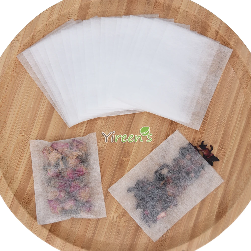 Food Grade Corn Fiber Filter Biodegradable Heat Sealing Teabag For Herb Loose Spice 1000pcs