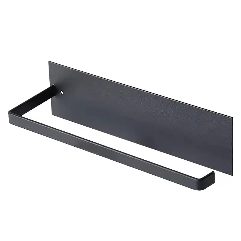 Deliksiz Kağıt Havlu Tutucu Paslanmaz Çelik Mutfak Dolap Altı Rulo Beyaz Siyah Banyo Duvara Monte Mendil Askısı