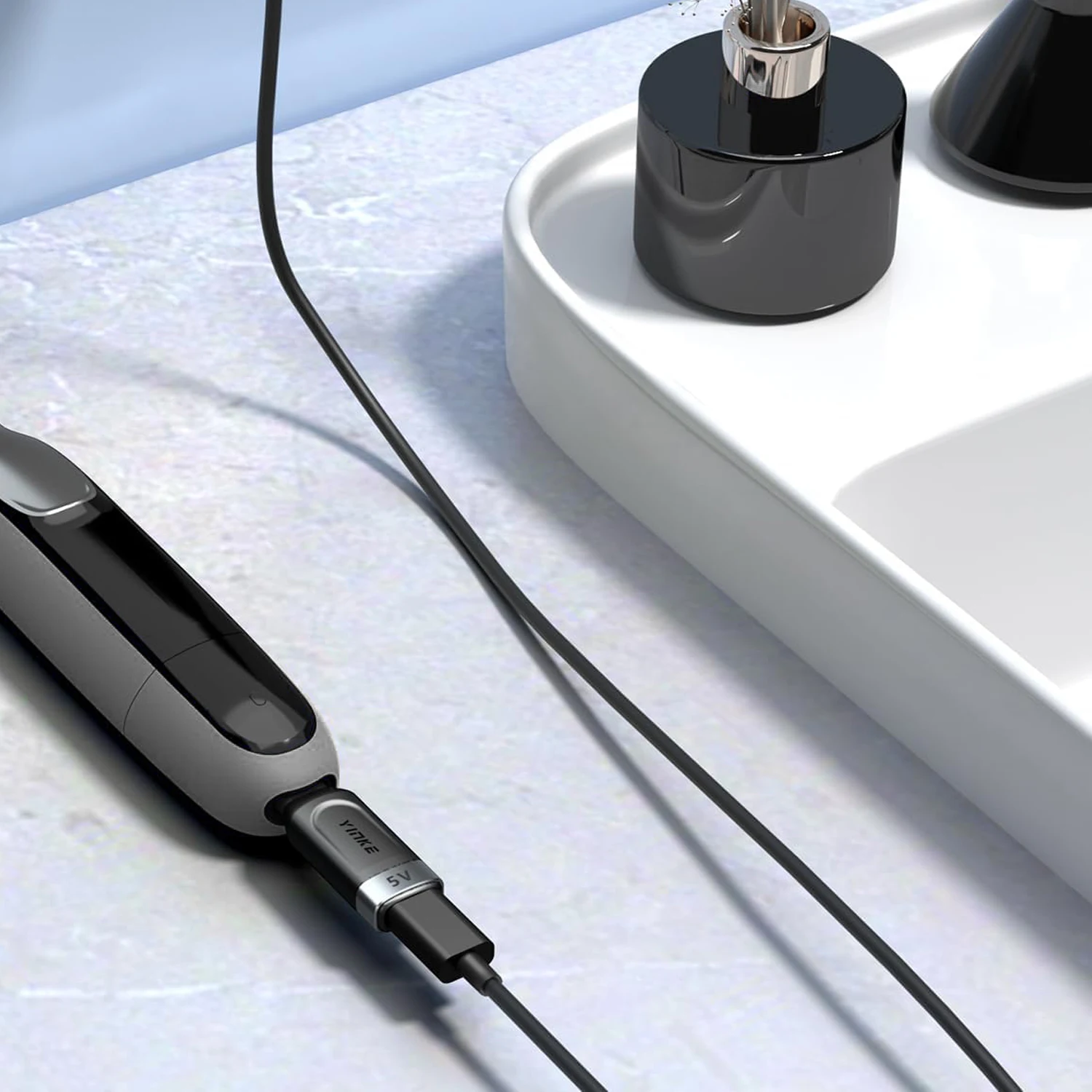 Type-C Shaver Adapter Charging Converter for Electric Beard Trimmers