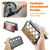 Mini Magnetic Chess Board Games, Small Portable Folding Chess  Classic Backgammon Checkers Travel Set Toys for Kids Adult Gift 3