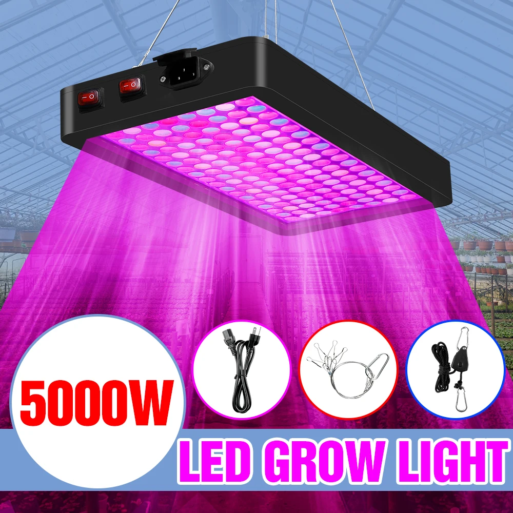

LED 110V Plant Lamp LED Full Spectrum Plant Light 4000W 5000W Hydroponics Growing Grow System Bulb Indoor Tent Greenhouses Plant