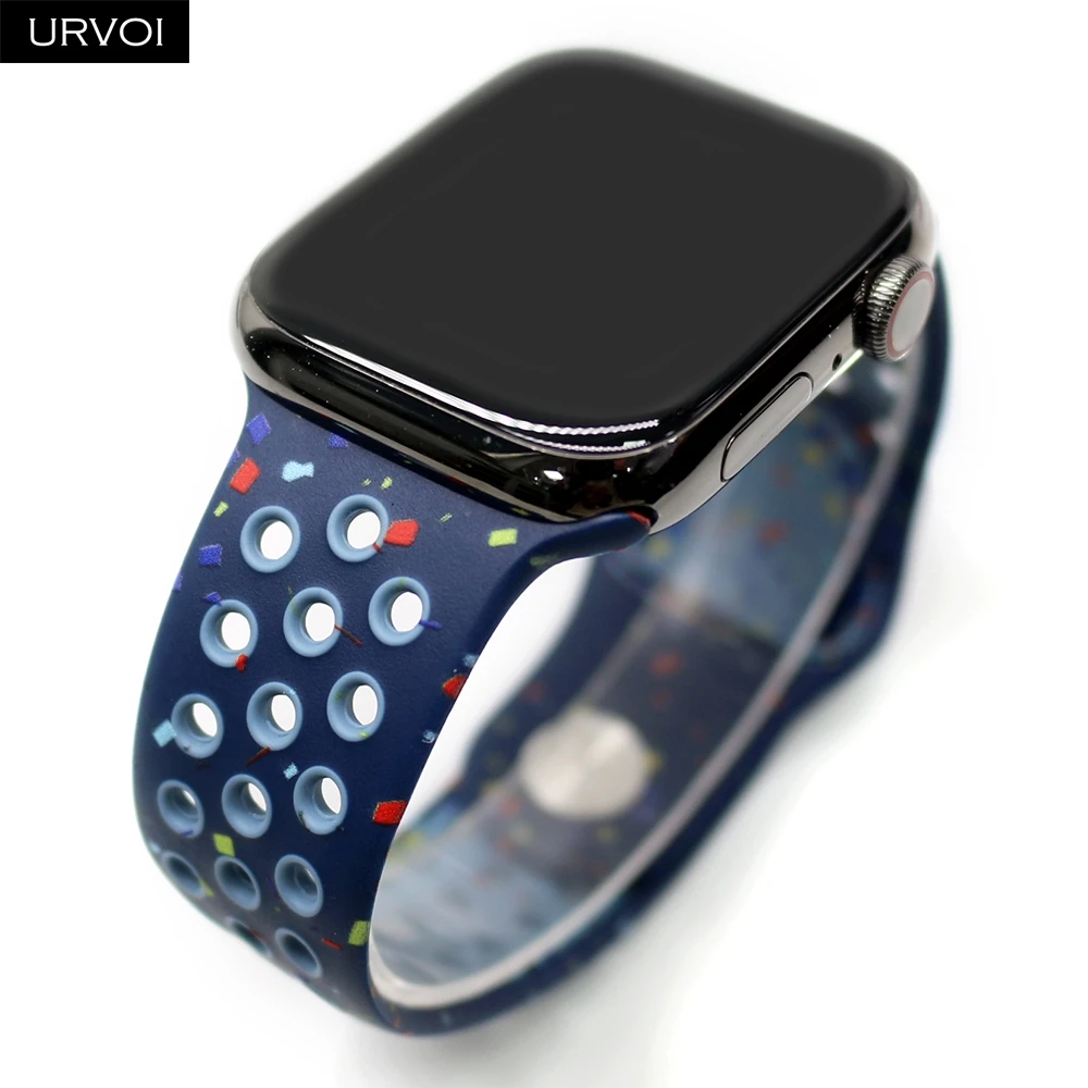 Dual-Color Breathable Silicone Strap