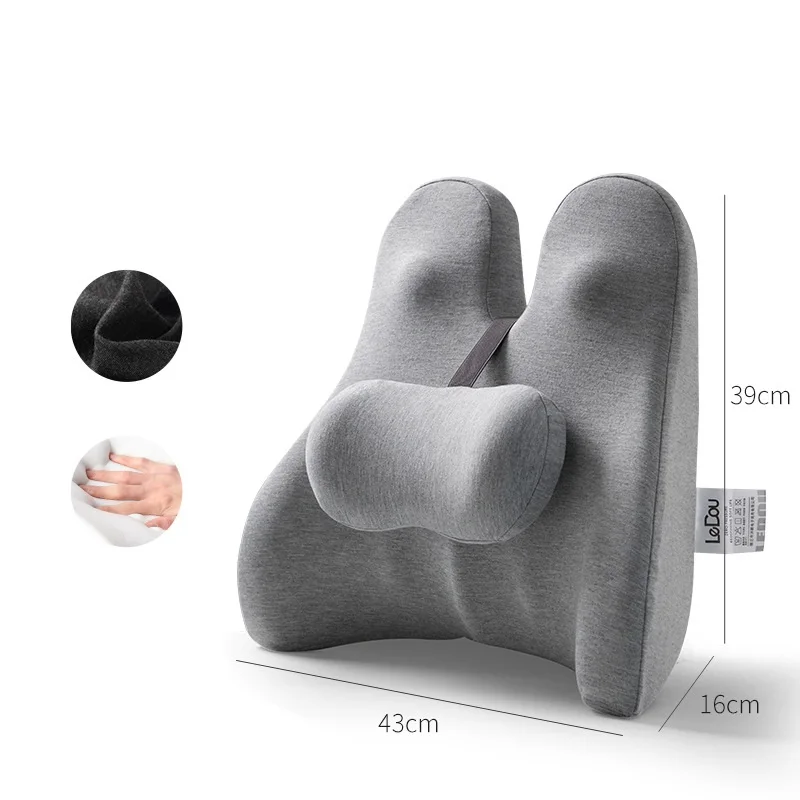 Car Seat Cushion Slow Rebound Memory Foam Lumbar Back Office Chair Lumbar  Cushion Lumbar Pillow Lumbar Support - AliExpress