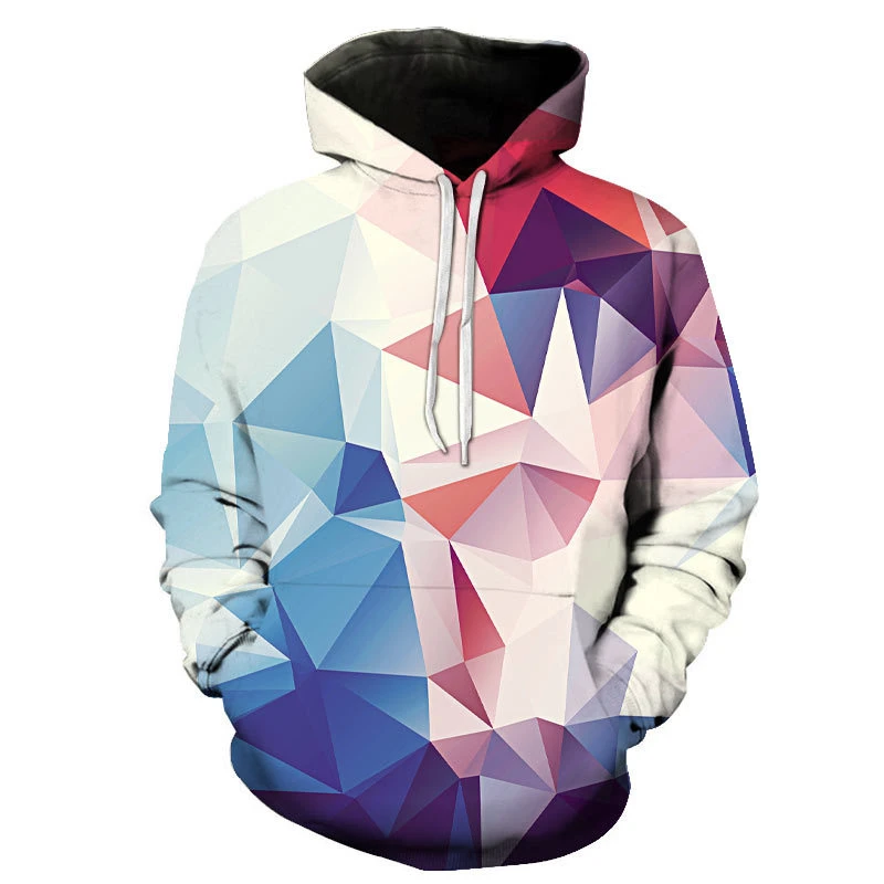

3D Printed Graffiti Hoodie Men Hooded Casual Colorful Sweatshirt Printed Abstract Pattern Hoodie long Tops Sleeve Harajuku Hoody