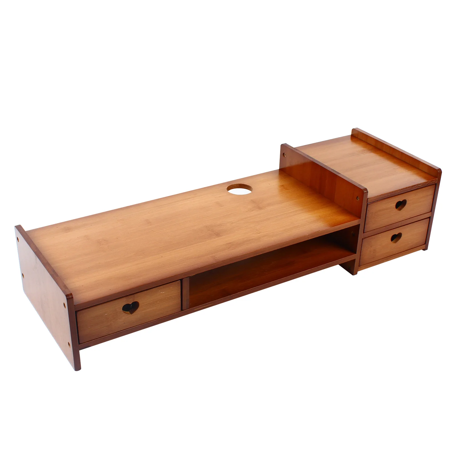 Bamboo Wood Monitor Stand 4
