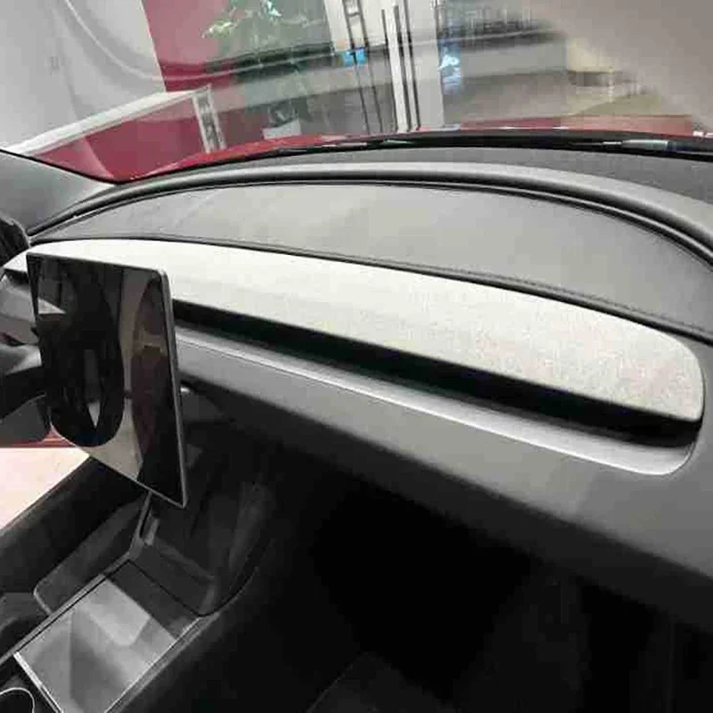 

For Tesla model 3 2024 highland Flannel Dashboard Cover Pad Sunshade Protector Anti-UV Dash Mat Sunshield Non-slip Accessories