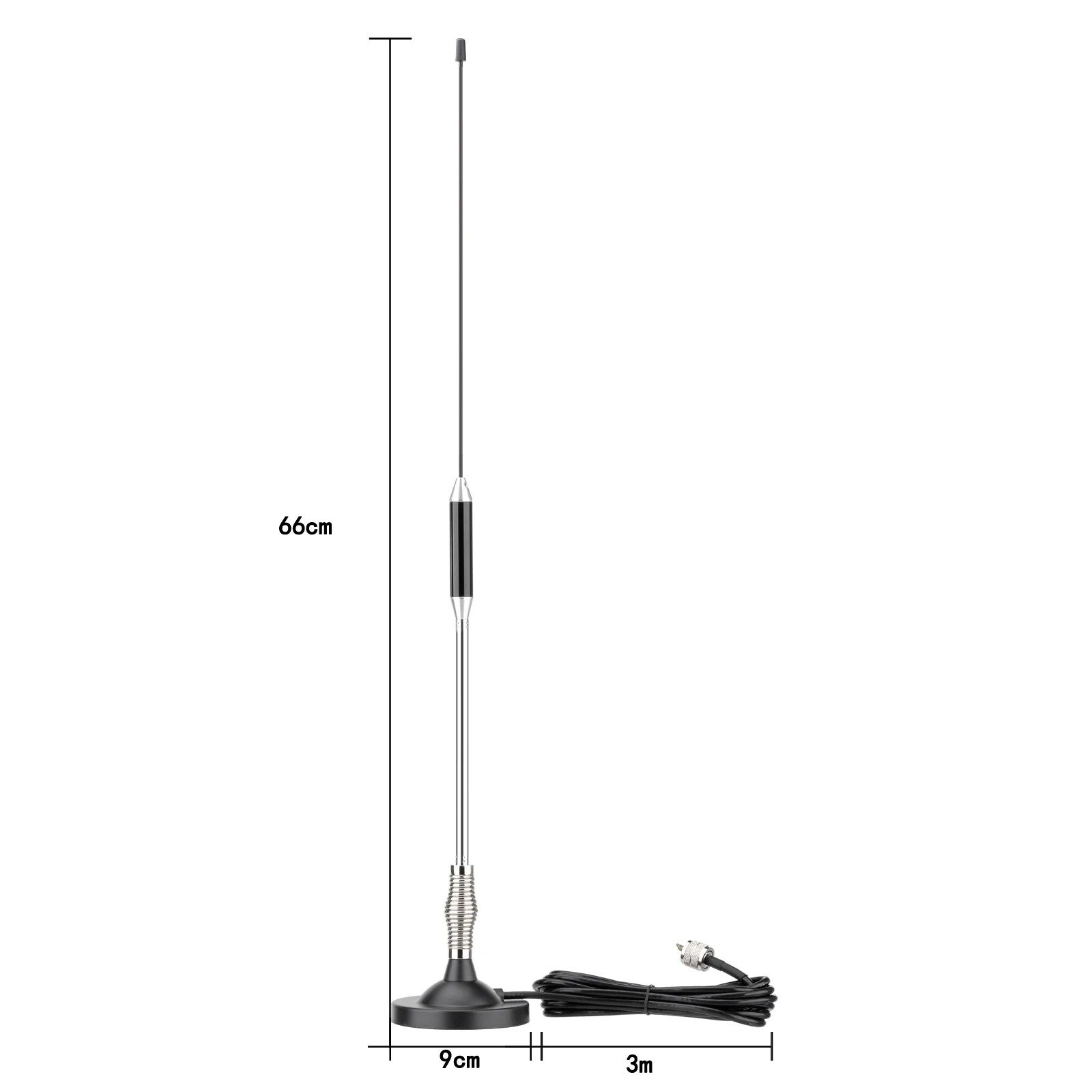 Omni Directional CB Radio Antenna with Magnetic Base