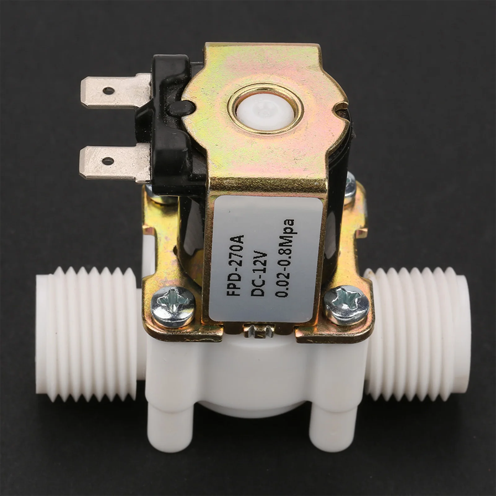 Electric Solenoid Valve,G1/2 NC Plastic Electric Solenoid Valve Water Inlet Solenoid Valve Power Packed Performance