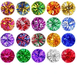 Iridescence Sports Match Pom Poms Cheerleading Accessories Birthday Wedding Graduation School Activities Celebration Supplies