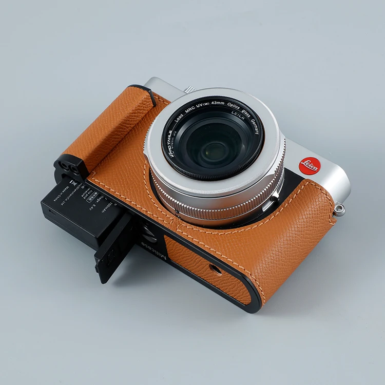 handwork Photo Camera Genuine leather cowhide Bag Body BOX Case For leica D-Lux7  D-LUX109 handgrip Protective sleeve box base