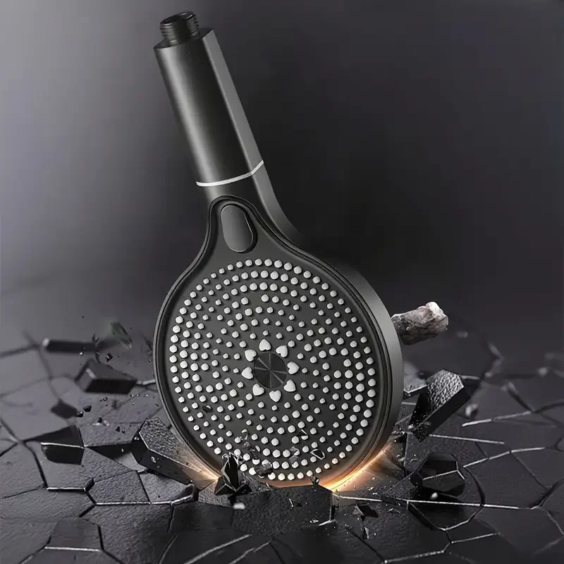 15cm Round Love Flower Showerhead: High-Pressure Spray Head with Super Absorbent Bathroom Home Shower Head Set for Large Water