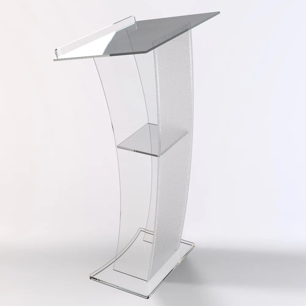 Cross-border acrylic podium, conference podium, plexiglass, award speech, emcee stand, hotel welcome desk, host