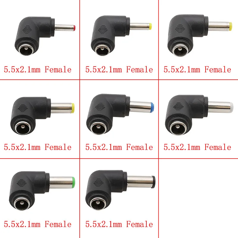 2pack DC 7.9x5.5mm Mâle 90 Degrés Pêchent à DC5.5x... – Grandado