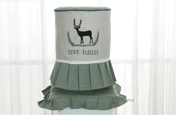1set Rustic Simple Water Dispenser Cover Fabric Dust Cover Bottle Protector Source Covers Household Merchandises Home Garden