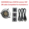 GXIVISION 3PCS IMX179/OV2735/OV9732 100 Degree 1MP 30fps 2M Cable Camera Module Compatible For DIY Autodarts.io,USB Free Driver 1