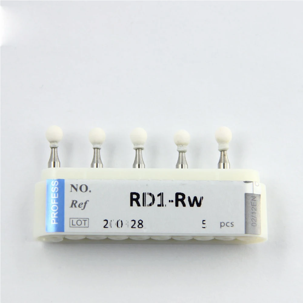 

RD1-RW Round Shape Dental Polishing Abrasive White Stone For Fillings Polishing Low-Speed Handpiece Contra Angle/Right Angle