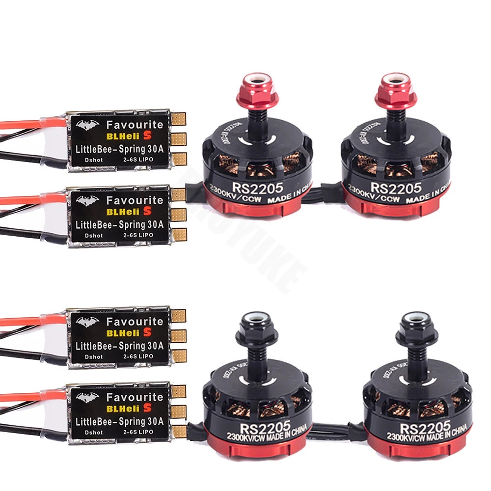 RS2205-2300KV-CW-CCW-Brushless-Motor-With-LittleBee-30A-BLHeli-S-ESC ...