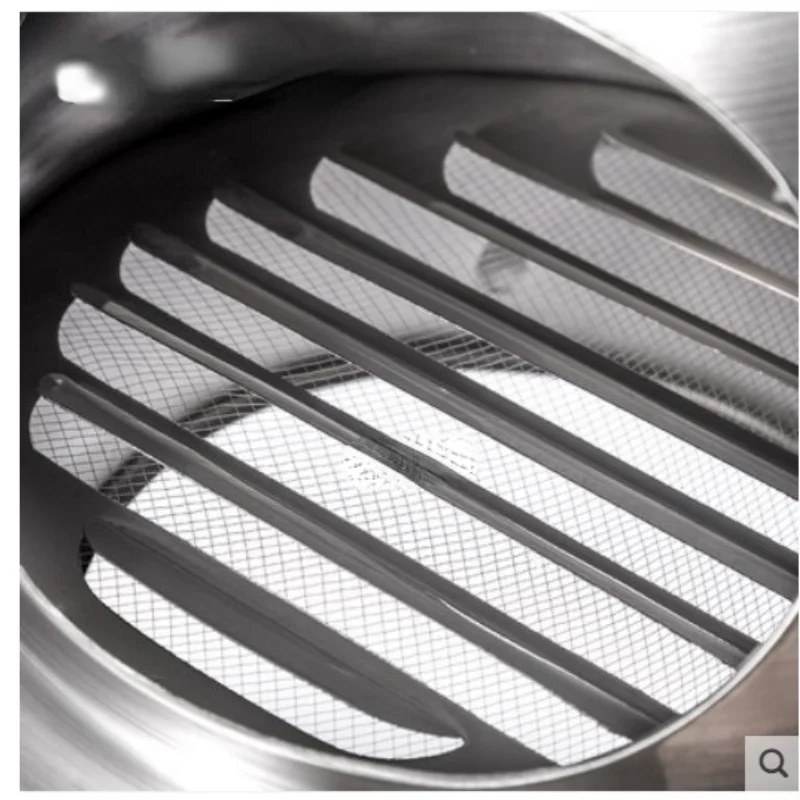 60 mm ~ 200 mm stainless steel exhaust hood Wall wall vent cap Air Vent Bull Nose Bathroom Extractor Outlet Grille Louvres air vent grille ventilation grille air vent cover