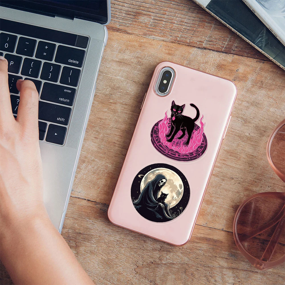 50PCS 할로윈 공포 재미 드레스 낙서 애완 동물 스티커 수하물 노트북 워터 컵 전화 케이스 방수 스티커