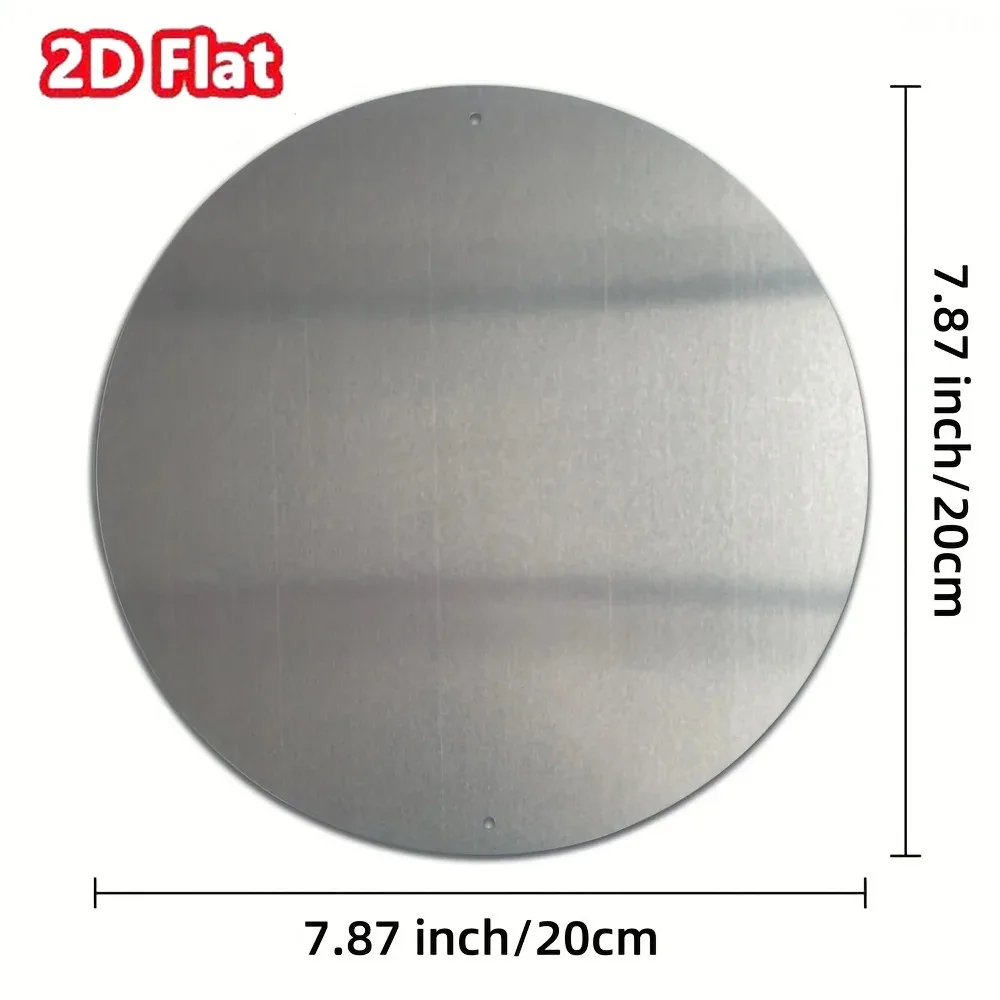 Vintage Tin Plate Painting,Classic Islamic 2D Round Aluminum Plaque , Ramadan Eid Decor, Home Office Wall Art - Image 5