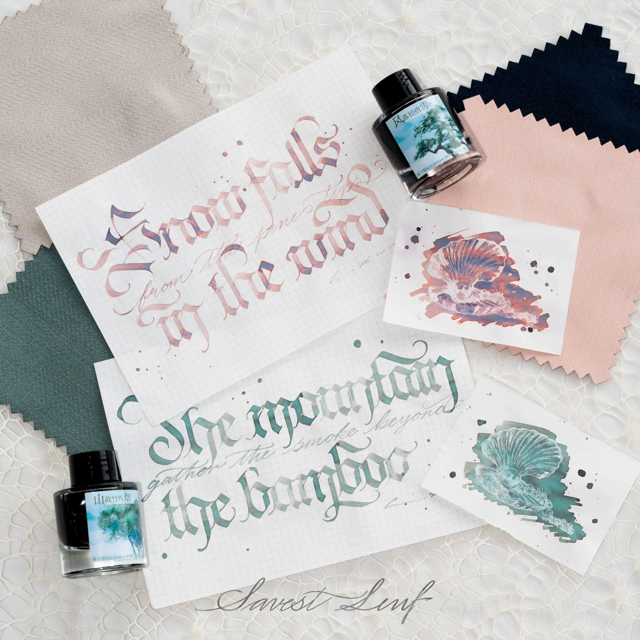 KittyInkpot Winter Limited Edition 컬러 5/35ml 쉰 만년필 잉크 그라데이션 컬러 잉크 학교 사무용품 문구