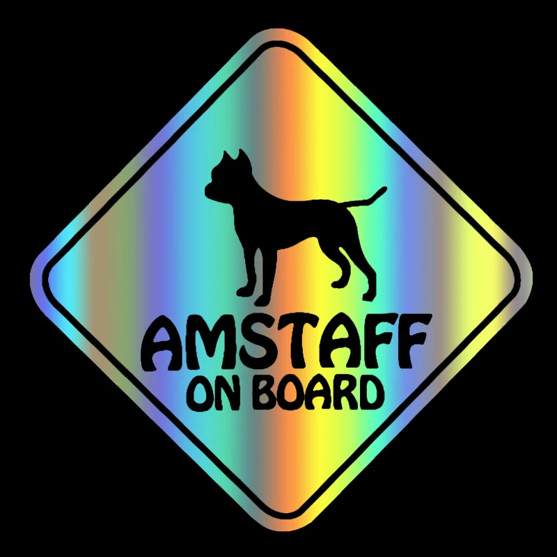 

Car Stickers Vinyl Decal AMSTAFF ON BOARD Motorcycle Decorative Accessories Creative 10cm*10cm