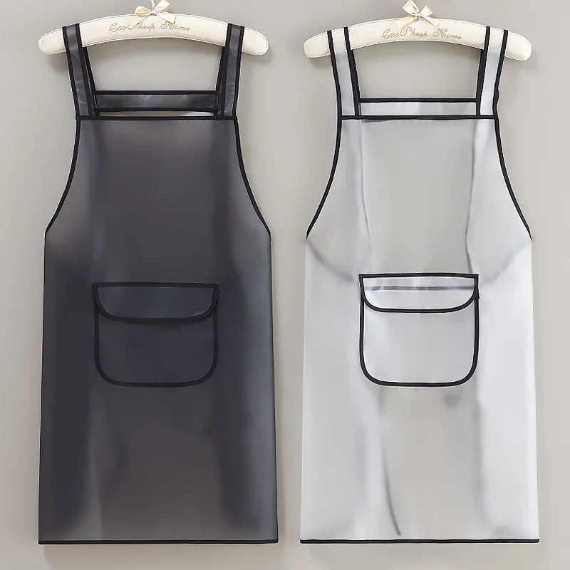 

Translucent TPU apron waterproof and oil-proof catering special work clothes for men and women fashion no-wash wholesale waist