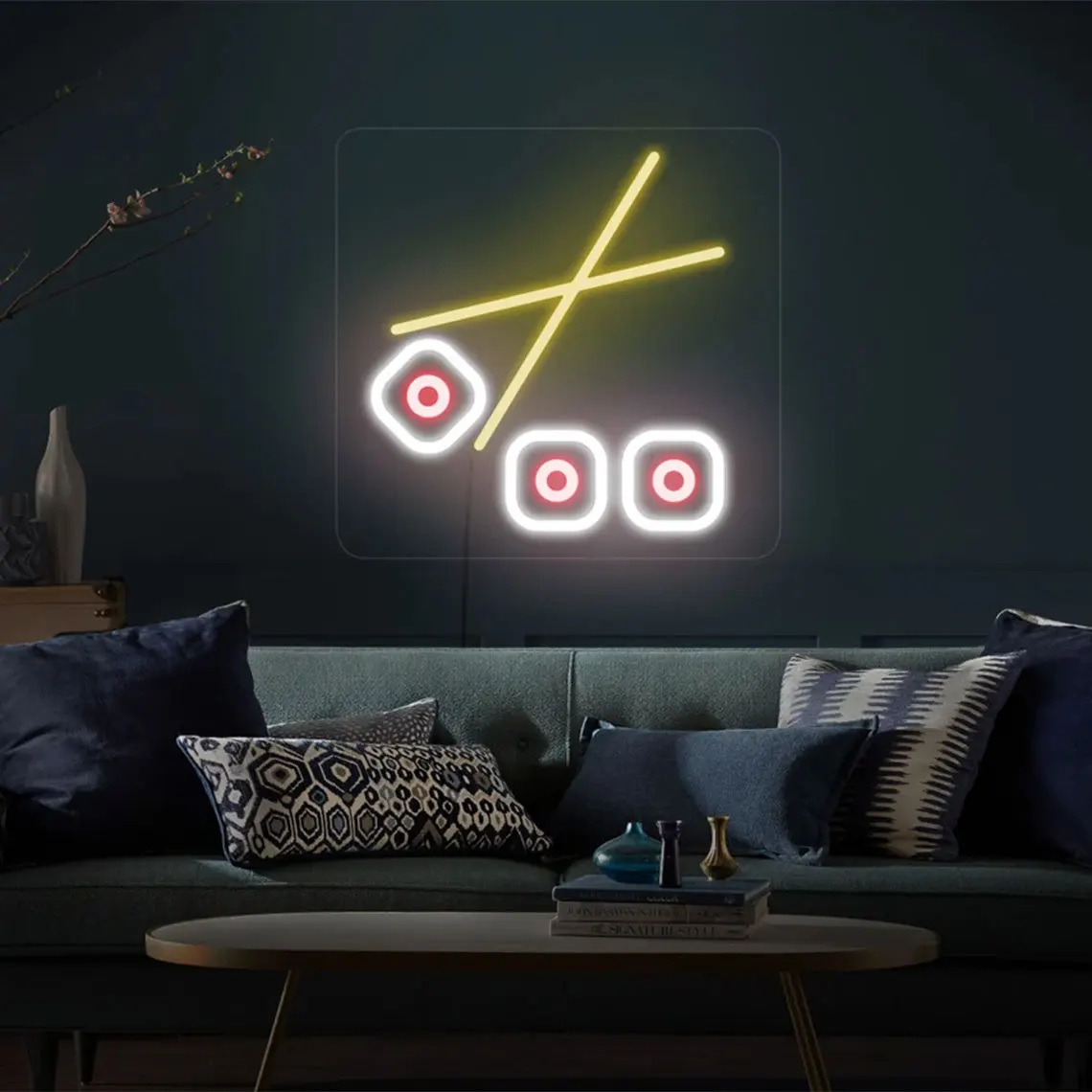 스시 네온 사인 음식 주방 벽 아트 장식, 일본 레스토랑 간판, 비즈니스 상점 사인, 침실 장식, 남자 동굴 클럽 네온 